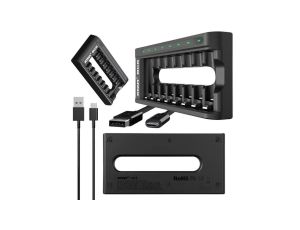 Ładowarka do akumulatorów cylindrycznych Li-ion 1,5V / Ni-MH AA / AAA Xtar BC8