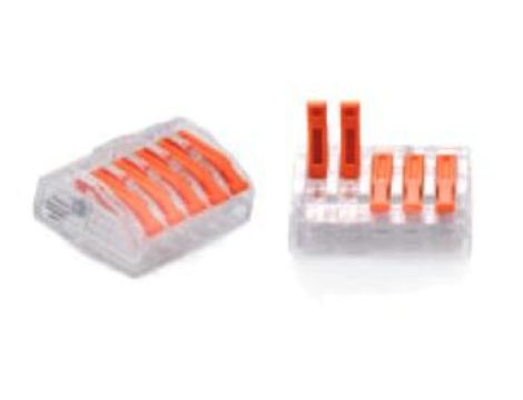 ZŁĄCZKA DO PRZEWODÓW ZATRZASKOWA 0,2-4,0mm2 PC-235 5GNIAZD (30szt.)