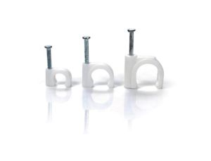 UCHWYT Z GWOŹDZIEM DO PRZEWODÓW OKRĄGŁYCH FLOP-O9 (100szt.)