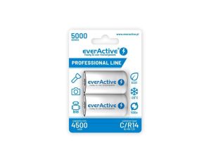 Akumulatorki C / R14 everActive Ni-MH Ni-MH 5000 mAh Professional line (box 2 szt.)