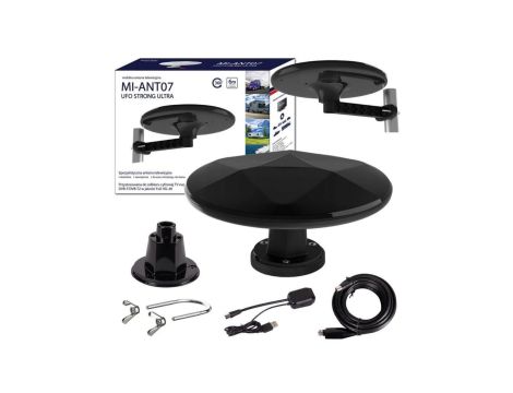 Antena DVB-T2 Mistral MI-ANT07 UFO - CZARNA
