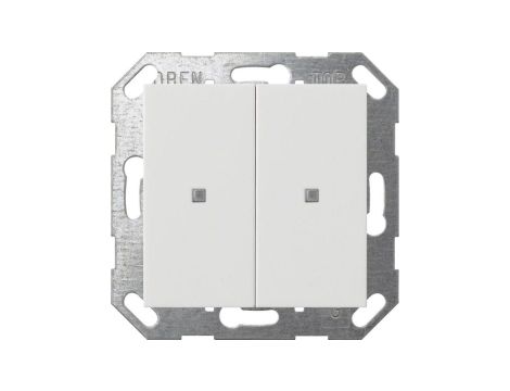 GIRA czujnik przyciskowy 2x KNX ONE System 55 czysta biel mat 517327
