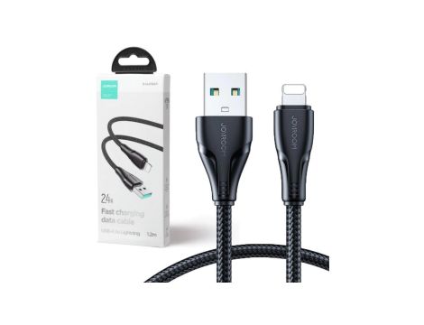 Kabel USB-A / Lightning Joyroom S-UL012A11 120cm 2.4A w oplocie czarny
