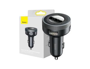 TRANSMITER FM ŁADOWARKA SAMOCHODOWA Baseus Enjoy CCLH-01 3.4A 2x USB-A JACK 3.5MM BT 5.0