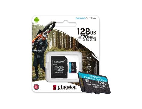 Karta pamięci microSD Kingston Canvas Go Plus microSDXC C10 UHS-I 128GB