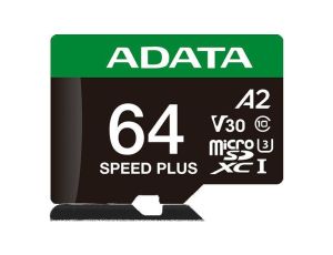 Adata Karta pamięci microSD Speed Plus 64GB UHS1 U3 V30 A2 160/140 MB/s