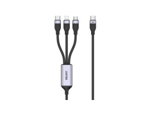 Unitek przewód ładujący USB 3 w 1 czarny