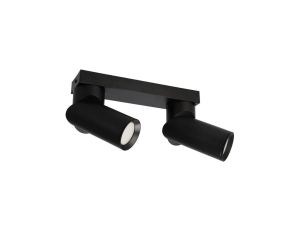 Oprawa punktowa natynkowa listwa FALGA 2 Black spot 2xGU10 czarny EDO777442