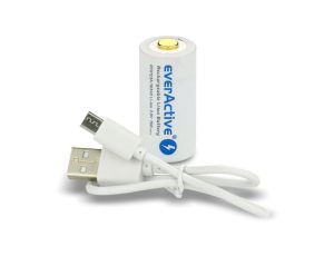 Akumulatorek 16340 / R-CR123 3V everActive 700mAh (1 szt.) z zabezpieczeniem