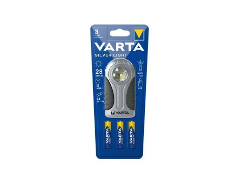 latarka diodowa Varta 16647 led silver light 3AAA