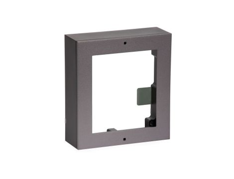 Aluminiowa ramka montażowa natynkowa na 1 moduł. Aluminiowa puszka natynkowa i okablowanie w zes...