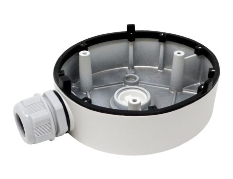 Puszka przyłączeniowa ze stopu aluminium. Wymiary: 110 mm  144.3 mm  48 mm. Waga: ok. 187 g.