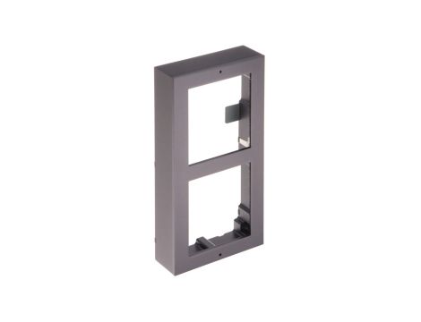 Aluminiowa ramka montażowa natynkowa na 2 moduły. Aluminiowa puszka natynkowa i okablowanie w ze...