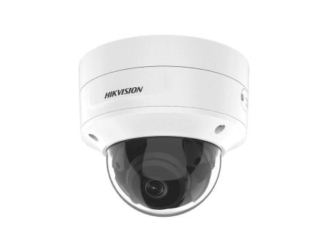 Kamera IP Hikvision w obudowie kopułowej. Rozdzielczość 2MP. Zasięg IR do 30m dzień/noc ICR. Slot...