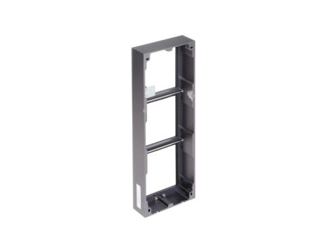 Aluminiowa ramka montażowa natynkowa na 2 moduły. Aluminiowa puszka natynkowa i okablowanie w zes...