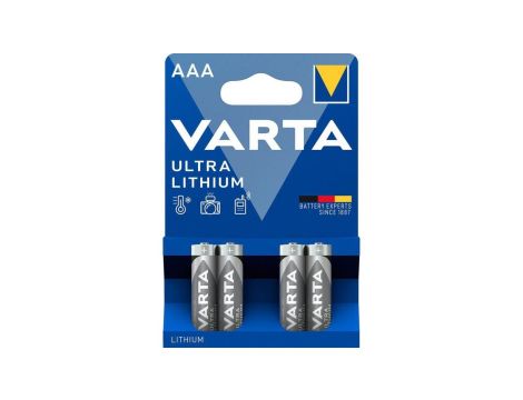 4 x bateria litowa Varta Lithium L92 R03 AAA
