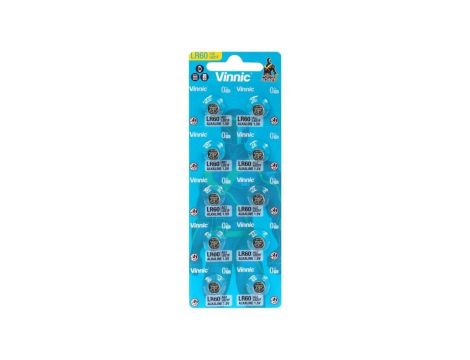 10 x bateria alkaliczna mini Vinnic G1 / AG1 / L621 / LR60