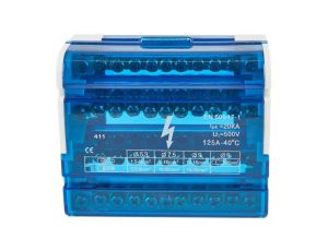 Blok rozdzielczy 4 pola 11 otworów VCX