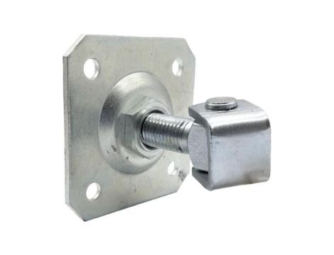 Zawias PSG 61.019.01 z szyldem 100x100x4mm - gwint M20 (regulowany, ucho ocynkowane)