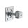 Zawias PSG 61.018.01 z szyldem 80x80x3mm - gwint M16 (regulowany, ucho ocynkowane)