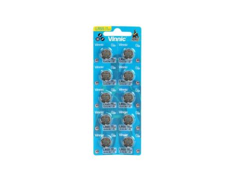 10 x bateria alkaliczna mini Vinnic G8 / AG8 / LR55 / LR1121 / LR1120