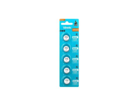 bateria litowa Vinnic CR1620 - 5 sztuk