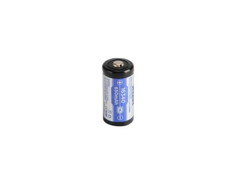 Akumulator Li-Ion 16340 / R-CR123 3,7V 650mAh z zabezpieczeniem