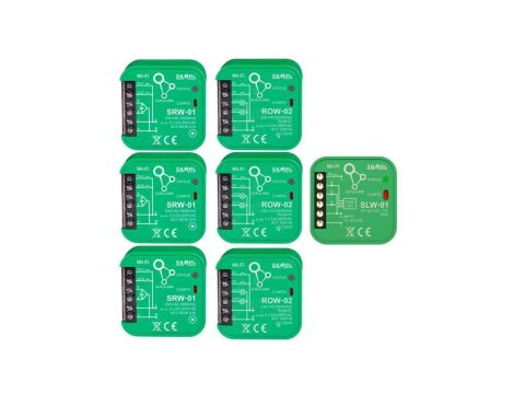 SUPLA Zestaw startowy Supla Wi-Fi SRW-01 (3 SZT.) + ROW-02 (3 SZT.) + SLW-01 (1 SZT.) TYP: ZSW-02 SPL10000024