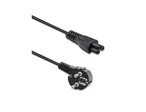 Qoltec Kabel zasilający IEC C5/SCHUKO koniczynka 3x0.75mm 1.2m