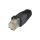 Gumowa osłonka wtyku RJ45 czarna WORECZEK 10szt.