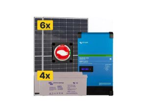 Elektrownia słoneczna 2400Wp Hybrydowa z akumulatorem 880AH i przetwornicą 4000W