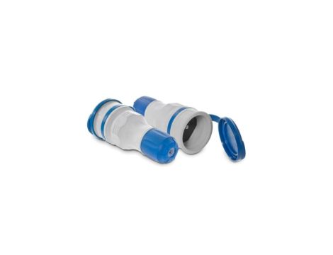 Gniazdo przenośne z klapką 16A 2P+Z 250V IP54 szary/niebieski GN-54 W-97979