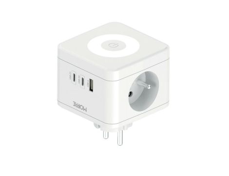 MORRE ROZGAŁĘZIACZ KOSTKOWY 2G,USB,2xUSB-C +LAMPKA