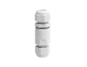 Mufa kablowa z dławikami na kable do 3x1,5mm2 hermetyczna IP68 UV prosta szara V-TAC