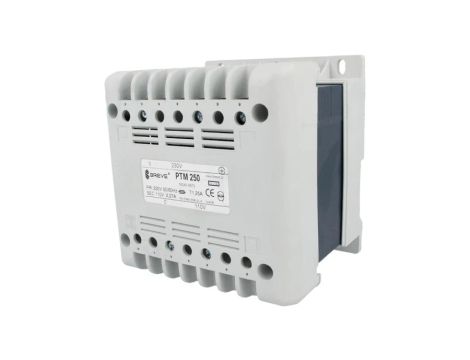 PTM250/230/110V Transformator sieciowy na szynę DIN IP21 250VA 230VAC 110V