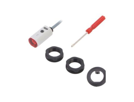PA18CAT20PASA Czujnik fotoelektryczny, odbiornik, Zasięg: 020m, PNP, 100mA