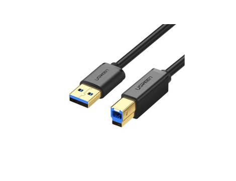 Kabel Ugreen US210 30753 do drukarki USB-A 3.0 / USB-B 5Gbps 1m - czarny