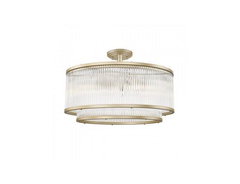 Lampa sufitowa SERGIO kolor złoty mat/transparentny metal/szkło, 6xE14 IP20 C0528-06H-V6AC Zuma Line