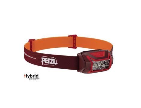 Latarka czołowa, czołówka Petzl Actik Core czerwona E065AB02