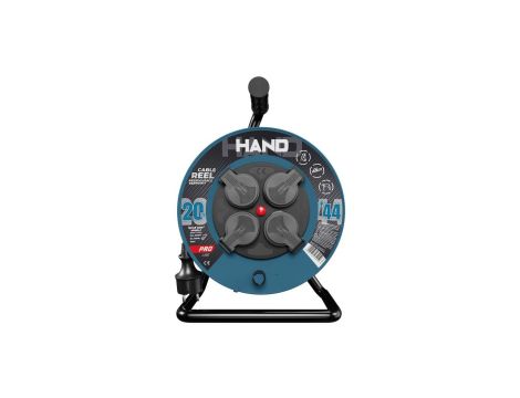 Przedłużacz bębnowy HAND PRO LINE 20m H05RR-F 3x1,5 4x2p+Z IP44 16A czarny