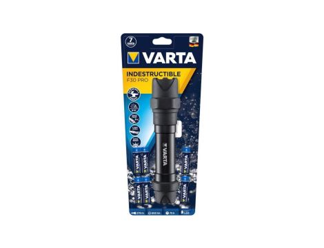 LATARKA LED NIEZNISZCZALNA F30PRO (6xAA) 650lm 270m VARTA