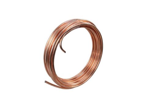 Drut fi 8mm pomiedziowany, St/Cu 0,070mm Cu ok. 60m ok. 25kg /C1110249(60M)