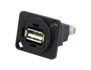 Łącznik USB A - USB A 2.0 FT metal 19x24mm CP30208NMB