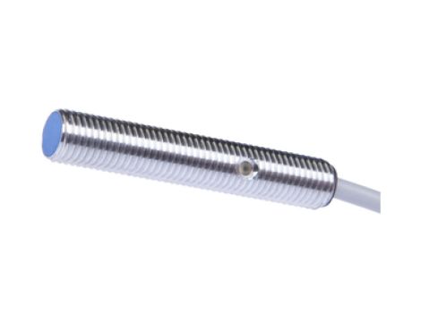 Czujnik indukcyjny M8x1 dł: 45mm zabudowany Sn: 3mm 10-30V DC PNP NC kabel 2m PUR IP68 IB080206