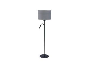 LAMPA PODŁOGOWA HOTEL PLUS SZARO-CZARNA Z WYSIEGNIKIEM DO CZYTANIA 9072 Nowodvorski