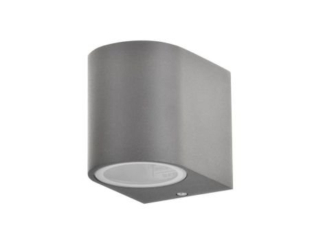 Kinkiet ogrodowy zewnętrzny na LED 1x GU10 BOSTON GOLDLUX ALUMINIUM SZARY owalny