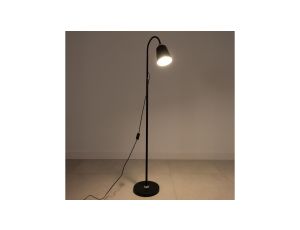 Lampa Stojąca Podłogowa Stołowa LED E27 Czarna z Regulacją Wysokości Kalso Lumiled