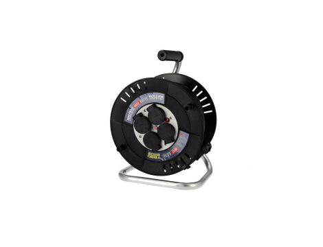 Przedłużacz bębnowy 4-gniazdowy ,IP44, czarny, 3X2,5mm, 40m 310.140.302 HOROZ