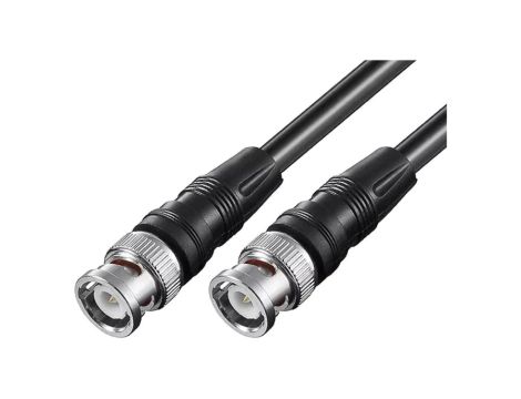 CABLE-505-75-10 Kabel 10m BNC męski, z obu stron czarny 75