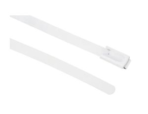 Opaska kablowa 200mm 4,6 mm Stal nierdzewna z powłoką poliestrową 100 sztuk RS PRO